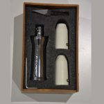 puya de tientas macho y hembra en caja de madera